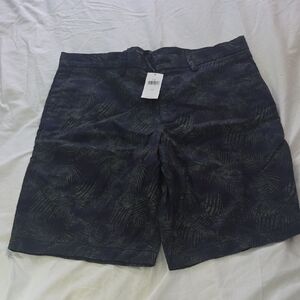 Banana Republic Dark Blue Leaf Print Men's Shorts